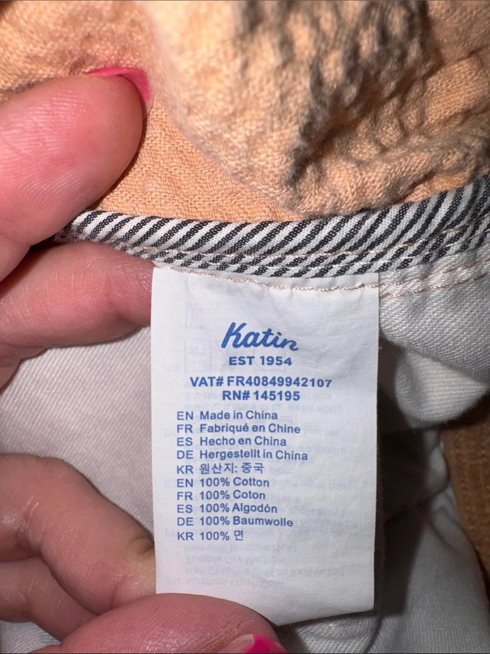 Katin Orange peach Terry Swim Trunks Sz XL surfer outdoor beach